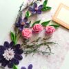 Purple Themed Quilled Greeting Card image