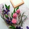Purple Themed Quilled Greeting Card image