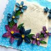 Sparkling Blue Lace and Themed Flowers Greeting Card image Sparkling Blue Lace and Themed Flowers Greeting Card image