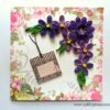 Purple Quilled Variety Flowers Greeting Card image