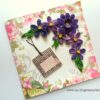Purple Quilled Variety Flowers Greeting Card image