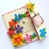 Multicolor Flowers Mini Scrapbook Greeting Card image