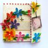 Multicolor Flowers Mini Scrapbook Greeting Card image