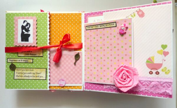 Sparkling Baby Girl Handmade Album image Sparkling Baby Girl Handmade Album image
