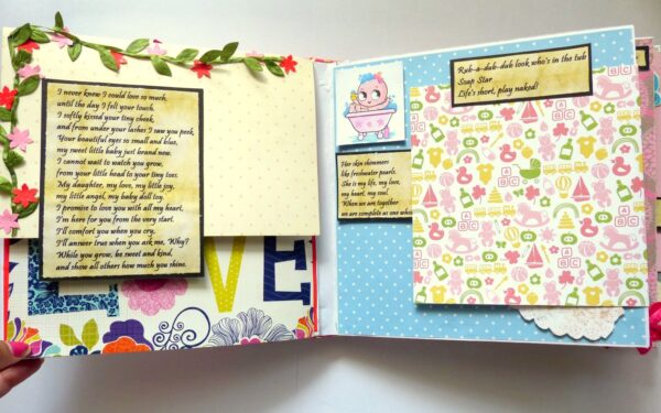Sparkling Baby Girl Handmade Album image Sparkling Baby Girl Handmade Album image