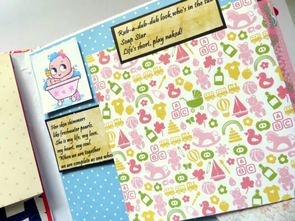 Sparkling Baby Girl Handmade Album image Sparkling Baby Girl Handmade Album image