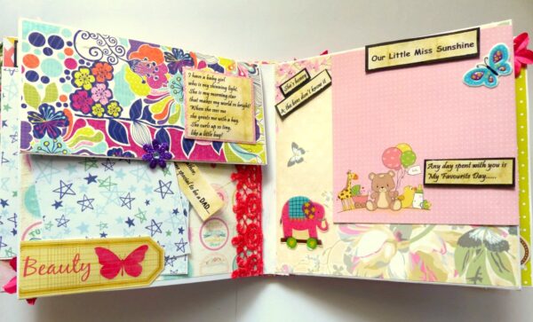 Sparkling Baby Girl Handmade Album image Sparkling Baby Girl Handmade Album image