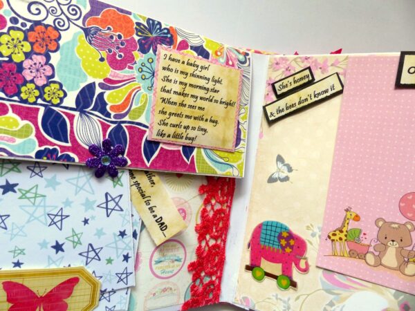 Sparkling Baby Girl Handmade Album image Sparkling Baby Girl Handmade Album image