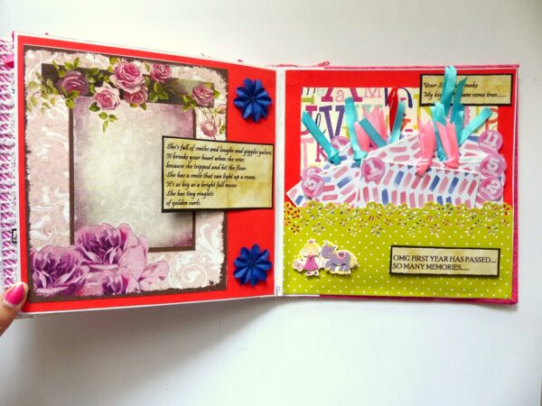 Sparkling Baby Girl Handmade Album image Sparkling Baby Girl Handmade Album image