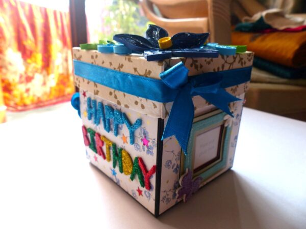 Exotic Blue and Multicolor Sparkling Explosion Box image Exotic Blue and Multicolor Sparkling Explosion Box image