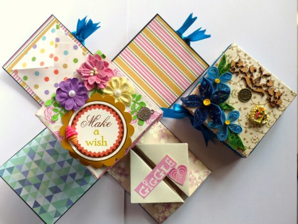 Exotic Blue and Multicolor Sparkling Explosion Box image Exotic Blue and Multicolor Sparkling Explosion Box image