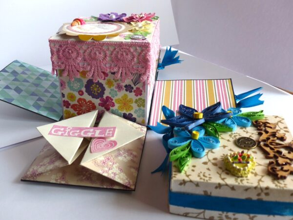 Exotic Blue and Multicolor Sparkling Explosion Box image Exotic Blue and Multicolor Sparkling Explosion Box image