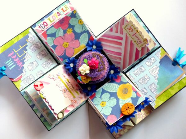 Exotic Blue and Multicolor Sparkling Explosion Box image Exotic Blue and Multicolor Sparkling Explosion Box image