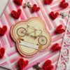 Raining Quilled Hearts Greeting Card image Raining Quilled Hearts Greeting Card image
