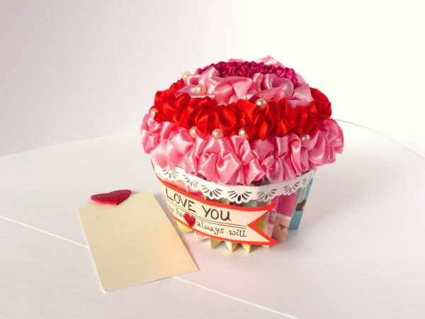 Cute Handmade Cupcake With Message Card image Cute Handmade Cupcake With Message Card image