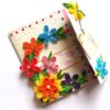 Multicolor Flowers Mini Scrapbook Greeting Card image