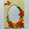 Yellow Themed Quilled Photo Frame Card image