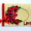 Quilled Roses In Circle Greeting Card image