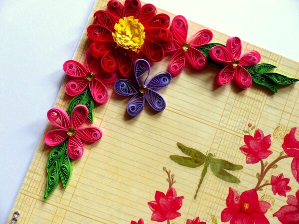 Red and Pink Variety Flowers Greeting Card image