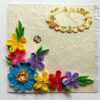 Multicolor Quilled Flowers Corner Greeting Card image Multicolor Quilled Flowers Corner Greeting Card image