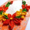 Yellow and Orange Themed Quilled Greeting Card image