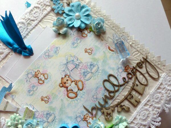 Baby Boy Handmade Scrapbook image