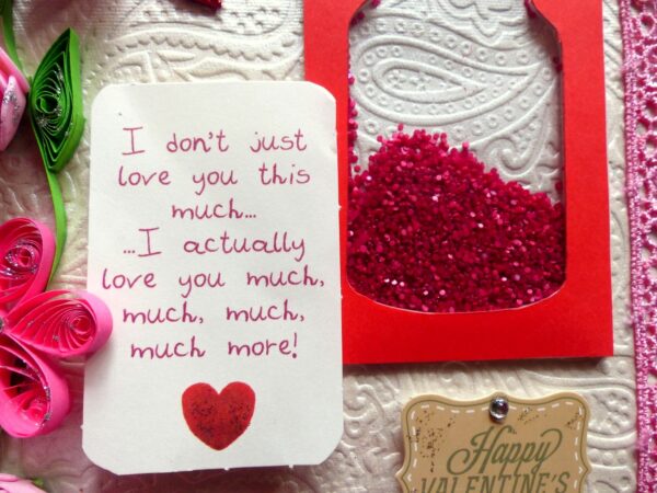 Handmade Love Jar Shaker Card image