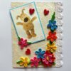 Multicolor Quilled Flowers In Corner Greeting Card image