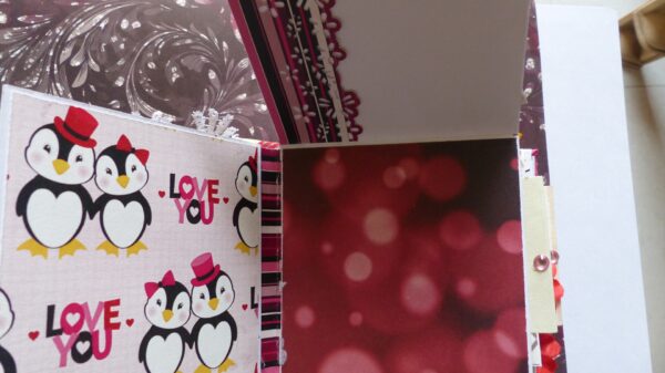 Love and Valentine Themed Mini Scrapbook image