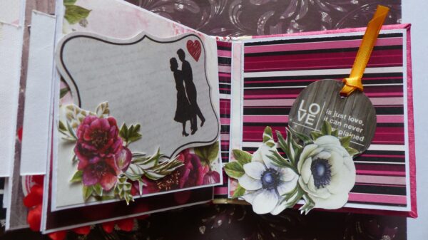 Love and Valentine Themed Mini Scrapbook image