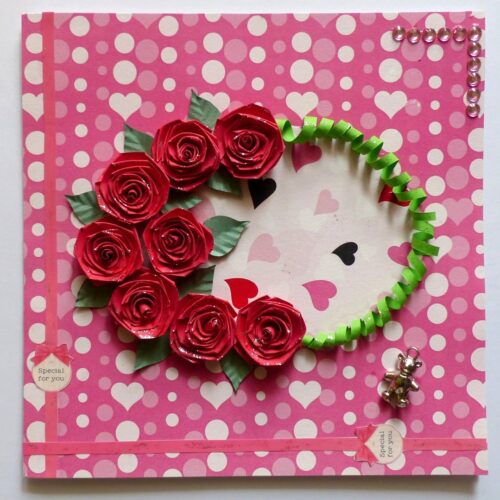 All Roses In Circle Greeting Card image
