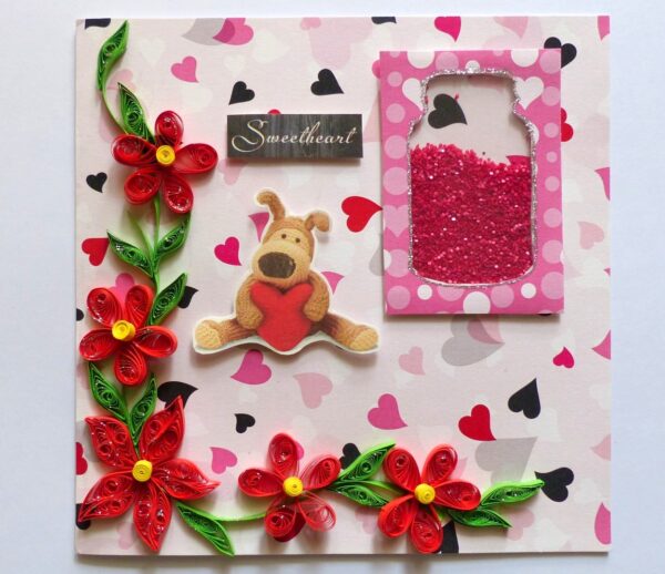 Sweetheart Quilled Shaker Card image Sweetheart Quilled Shaker Card image