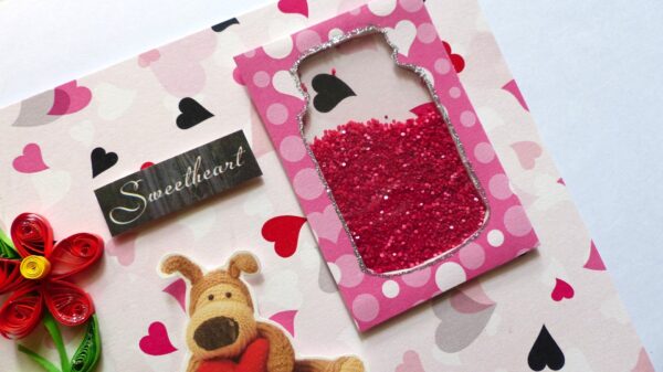 Sweetheart Quilled Shaker Card image Sweetheart Quilled Shaker Card image