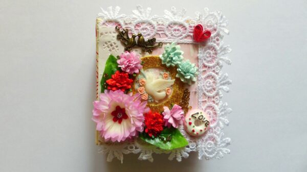 Love and Valentine Themed Mini Scrapbook image