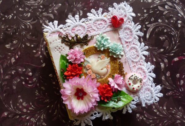 Love and Valentine Themed Mini Scrapbook image