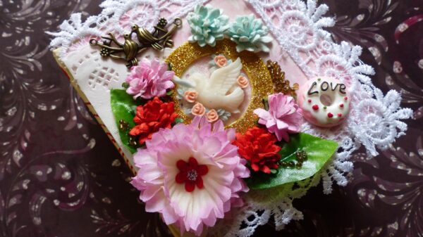Love and Valentine Themed Mini Scrapbook image