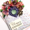 PXL_20241118_094727473 Quilled Flowers In Envelope Birthday Card