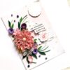 PXL_20241118_094906753 Sparkling Pinks Quilled Flowers Card
