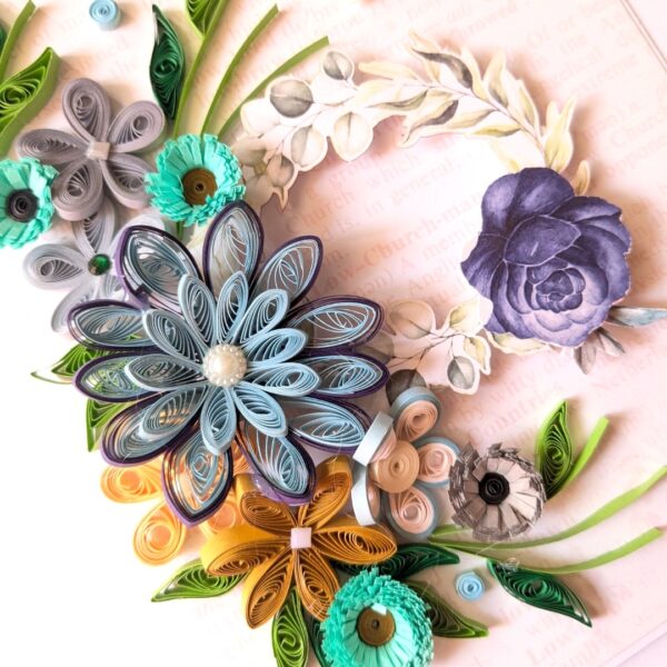 PXL_20241123_094105163 Sparkling Blues Quilled Flowers Card