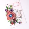 Sparkling Pinks Quilled Flowers Card