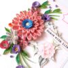 Sparkling Pinks Quilled Flowers Card