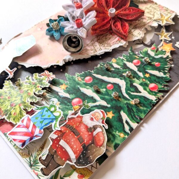 Christmas and New Year Quilled Greeting Card image Christmas and New Year Quilled Greeting Card image