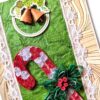 Quilled Christmas Candy cane Greeting Card image Quilled Christmas Candy cane Greeting Card image