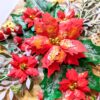 Poinsettias Handmade Christmas New Year Card image