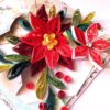 Quilled Poinsettia Seasons Greeting Card image