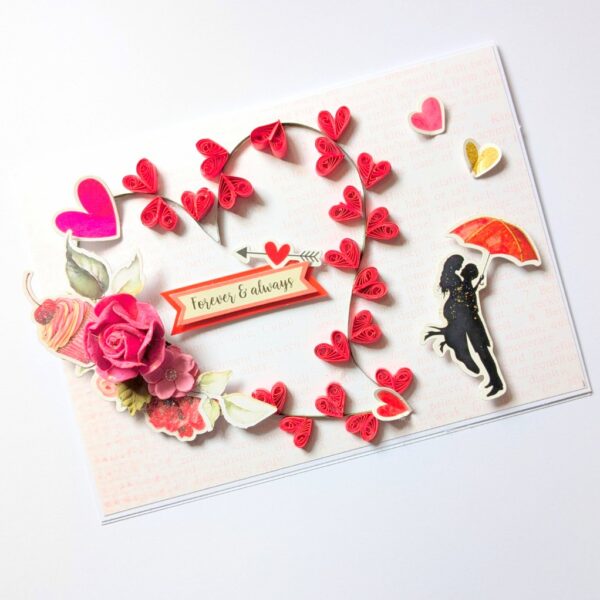 Too Much Love Quilled Greeting Card