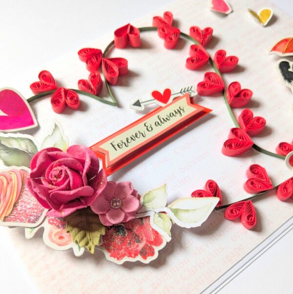 Too Much Love Quilled Greeting Card