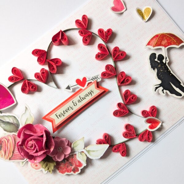 Too Much Love Quilled Greeting Card