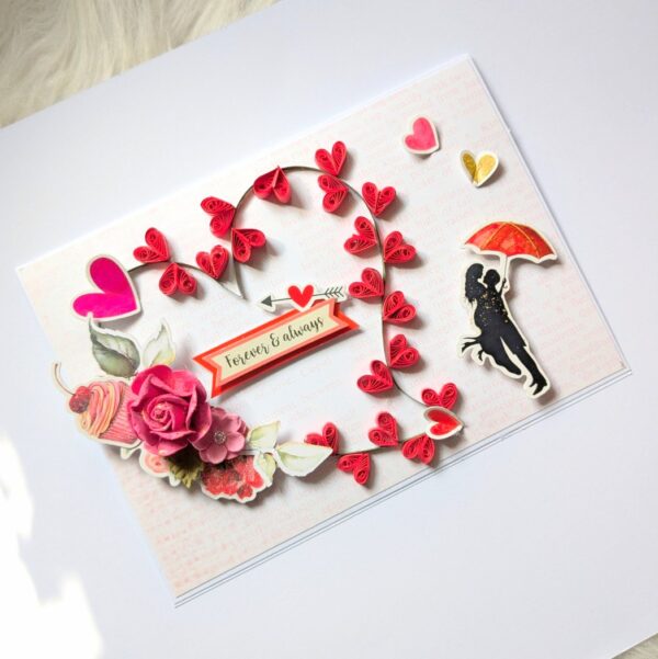 Too Much Love Quilled Greeting Card