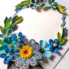 PXL_20250105_074119467 Blue Themed Quilled Flowers Greeting Card